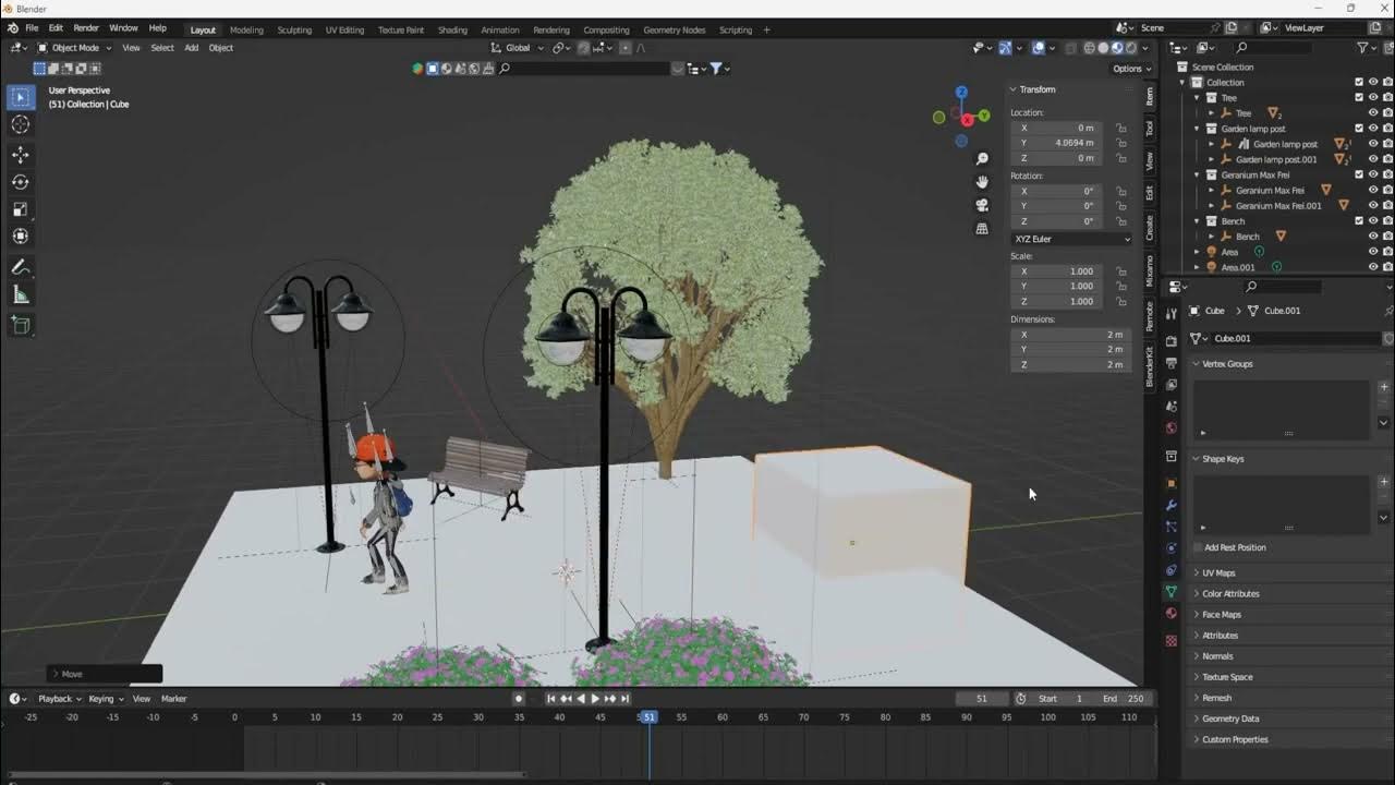 CREATE 3D Scene using Blenderkit and mixamo YouTube