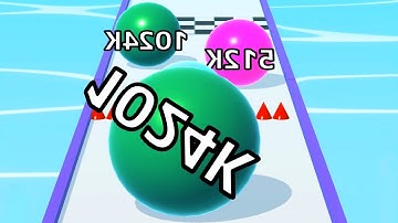 Ball Run Infinity Number Up To (128M, 256M, 512M, 1024M) ! All Levels Gameplay Part 271 android, ios