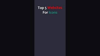 Top 5 websites for free icons #codinglife #coding #tipsandtricks #icons #webdesign #shorts