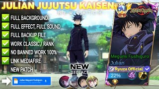 Script Skin Julian Jujutsu Kaisen - Megumi Fushiguro No Password Full Effect Voice Patch Terbaru