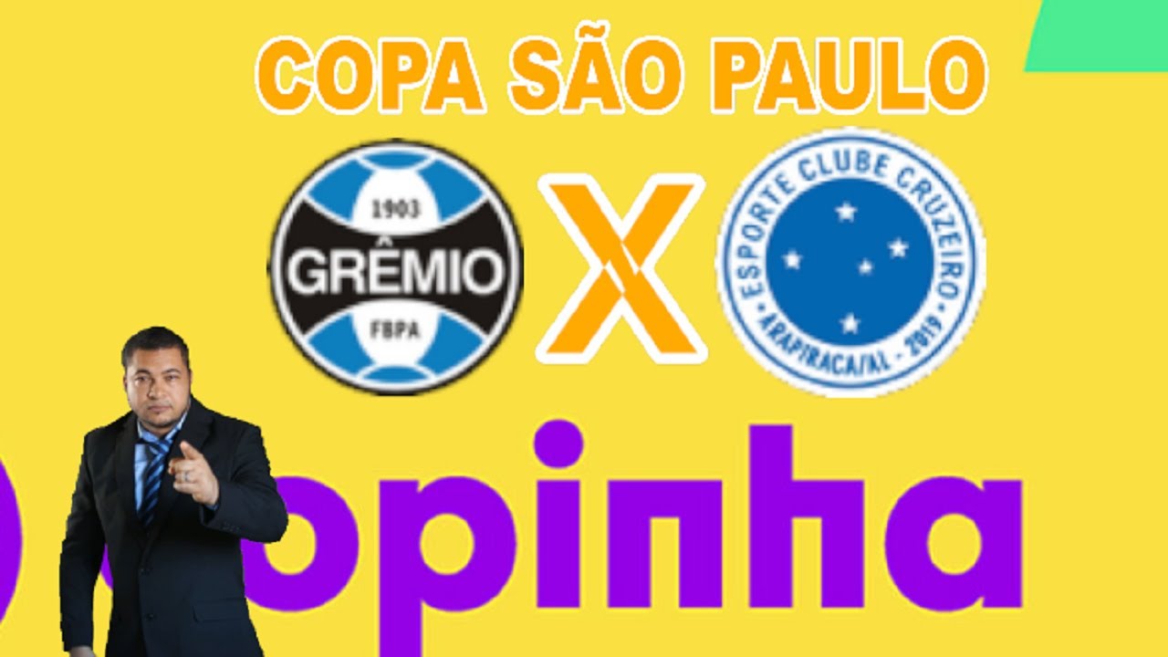 GRÊMIO S20 X CRUZEIROAL S20 AO VIVO COPA COPA SAO PAULO 02/01/2023