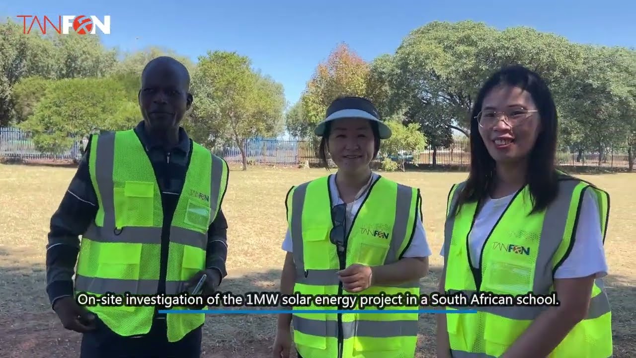 On-site investigation of the 1MW solar energy project in a South African school