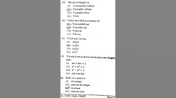 LNMU B.Sc. MATHEMATICS MJC ll VVI QUESTION FOR 2025 exam #lnmu