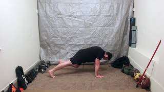 High Plank foot to hand taps