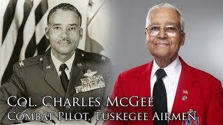 Charles McGee Tuskegee Airman SIGNED Card 