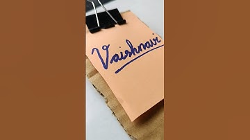 vaishnavi name in cursive writing✍️ #signature #calligraphy #art #logo #shortvideo #writingstyle