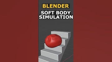 TRY Soft Body Physics - Blender Tutorial 1 Minute #blender #blender3d