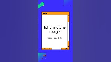 Iphone clone design uding CSS and JS #new #htmlcss #trending #code #viral #iphone