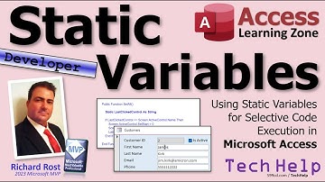 Using Static Variables for Selective Code Execution in Microsoft Access