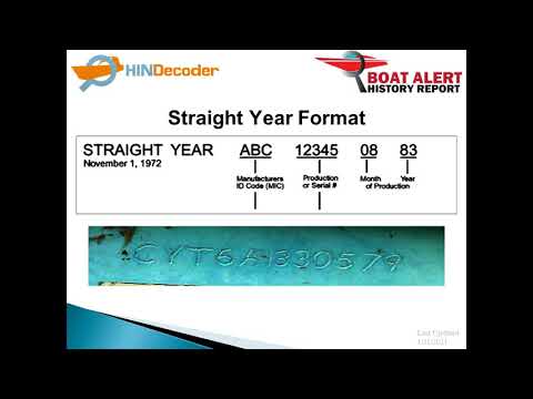 Hull Identification Number - BOAT HIN Formats Explained!