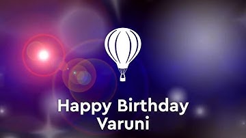 Happy birthday Varuni, Birthday Greetings What
