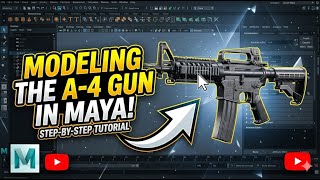 Ar M-4 Gun Hard Surface Moddling From Maya 2027 | Pixel Panner