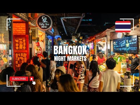 World’s Largest Outdoor Markets in Bangkok, Thailand 🇹🇭 | 4K