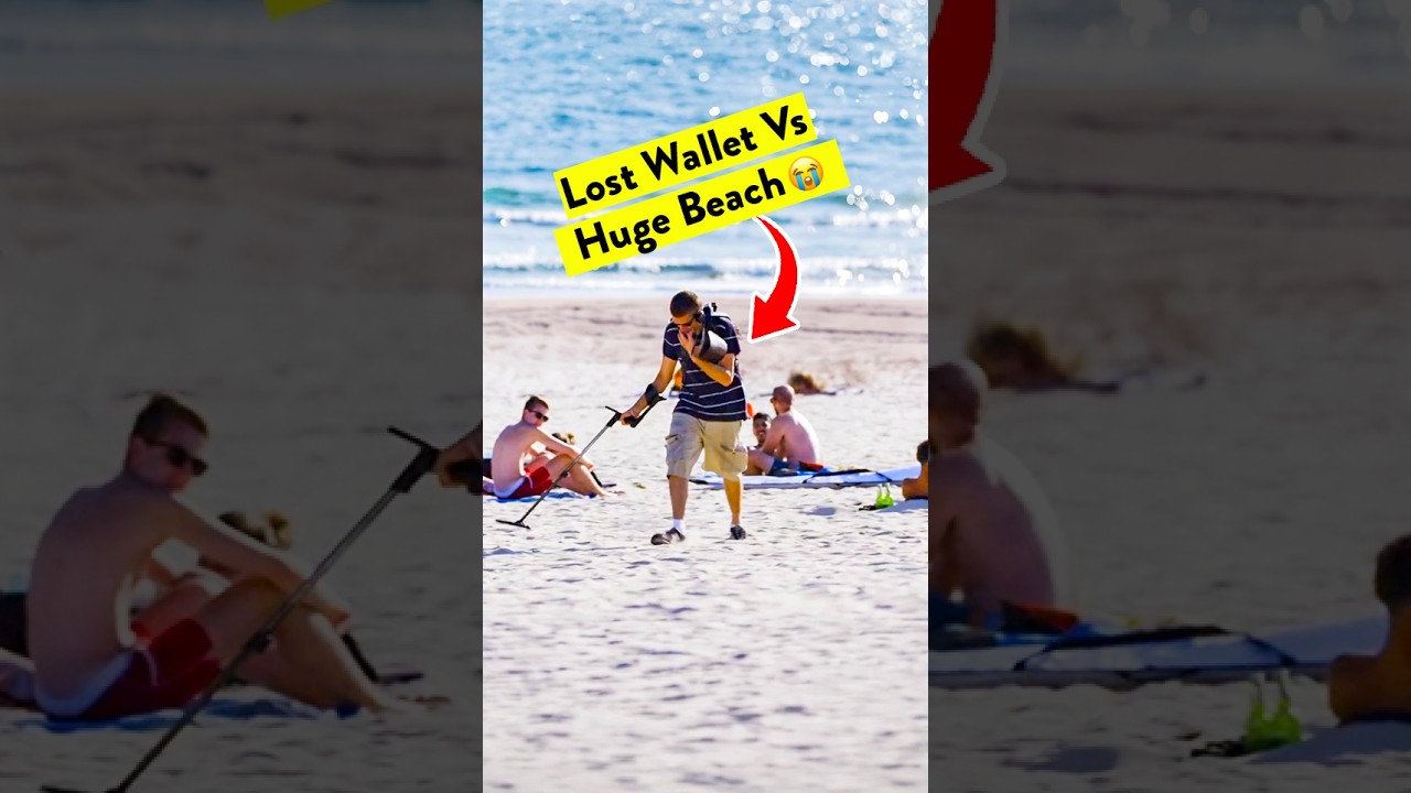 Lost wallet vs 1km of sand 😪 #bondirescue #lifeguard #beach #shortsfeed