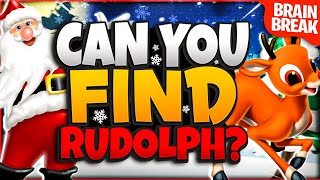 Rudolph Spot It Christmas Brain Break Just Dance Gonoodle