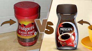 Nescafe Instant Coffee vs Folgers Instant Coffee - Morning Coffee Comparison!