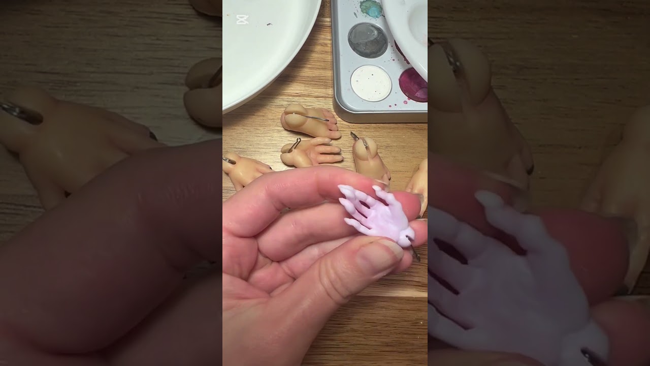 Master Sculptor Creates Ultra-Realistic Doll Hands – Satisfying Process! @dobratoy