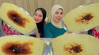 تحدى ضرب🔥نار على صينيتين😋مكرونه البشاميل👍اللي حصل غير متوقع 😱