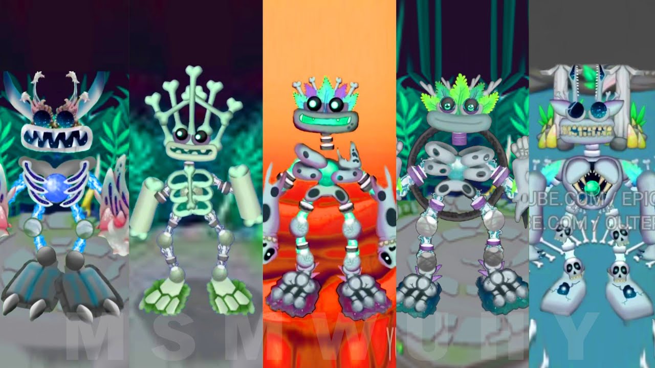 All Epic Wubbox Bone Island Fanmade | My Singing Monsters