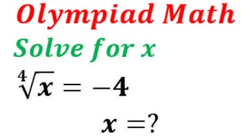 Fourth Root Challenge: Olympiad Level Mathematics