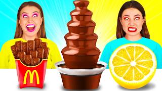 Desafío De Fuente De Chocolate | Fantásticos Trucos De Comida por TeenTeam Challenge