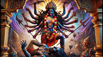 महिषासुर वध |महिषासुर वध संपूर्ण कथा |Mahishasura Mardini Stotra with Lyrics #mythology #viralvideo