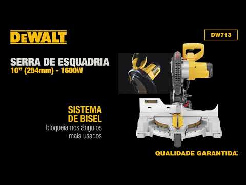 DEWALT - Serra de Esquadria 10"(254MM) 1600 WATTS - DW713