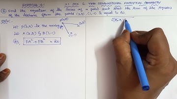 11th maths l Two Dimensional Analytical Geometry l Exercise:6.1(6)