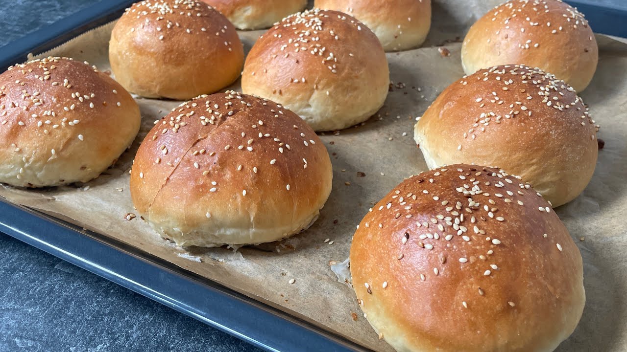 Schnelle, Fluffig weiche Hamburger Brötchen 😍 Einfach und sehr lecker ... Schnelle, Fluffig weiche Hamburger Brötchen 😍 Einfach und sehr lecker ...