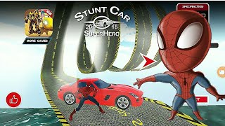 FUN SUPER HERO CAR RACING: STUNT RACE (SPIDERMAN CAR) screenshot 5