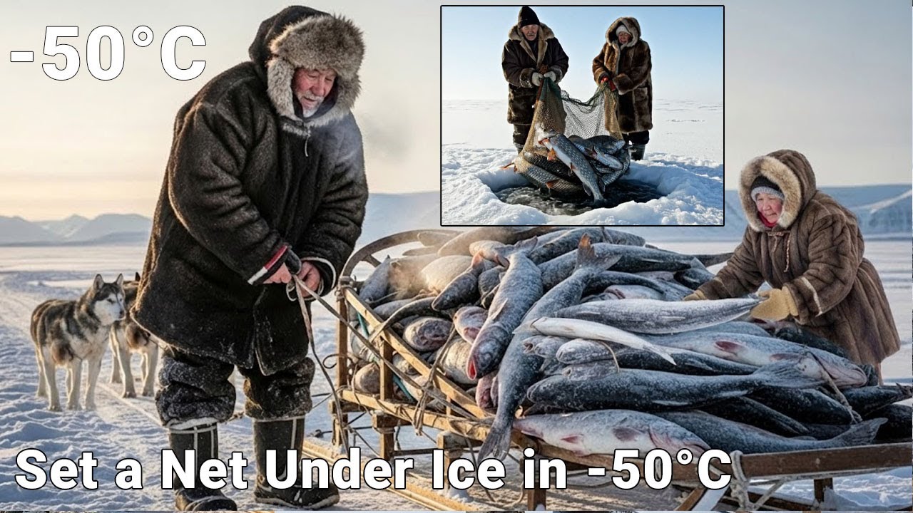 How to Set a Net Under Ice in -50°C & Make Reindeer Fur Boots
