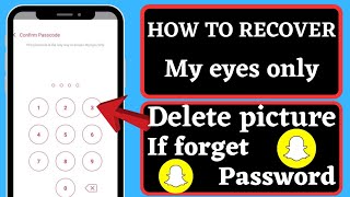 How to recover my eyes deleted pictures On Snapchat (2023) | Recovery my eyes only Photos | iPhone 