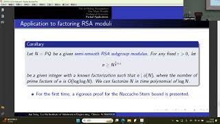 Algorithmic Number Theory - talk 2/2 (Crypto 2025)