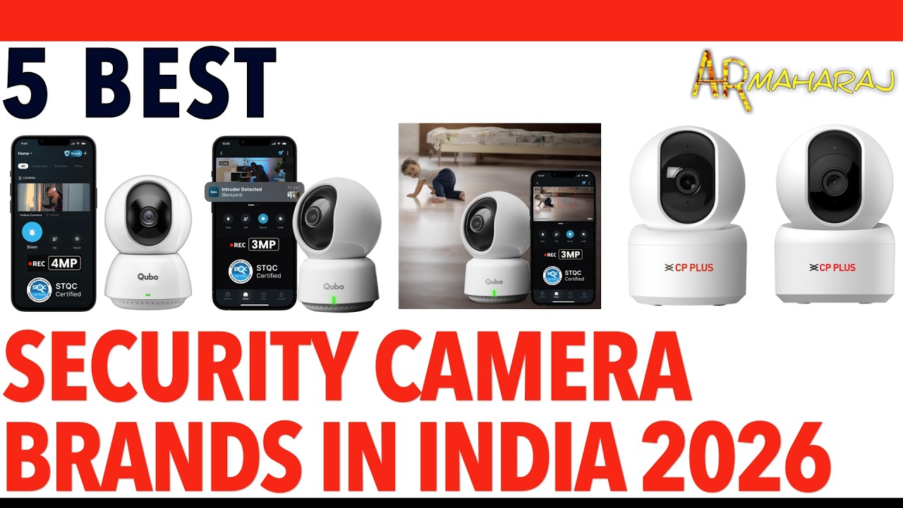 🔒📹 Top 5 Best Home Security Cameras in India 2026 | Best Indian CCTV ...