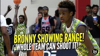 Lebron James Jr Shows Range North Coast Blue Chips Can Shoot Full Highlights Midwest Mania