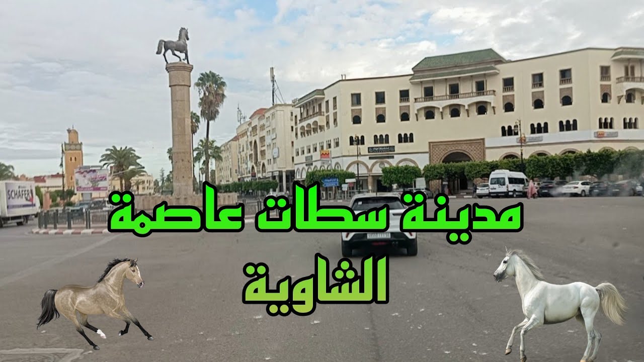جولة رائعة جدا 🚍🇲🇦 في مدينة سطات عاصمة الشاوية 🦄🐴🌾🌾✅