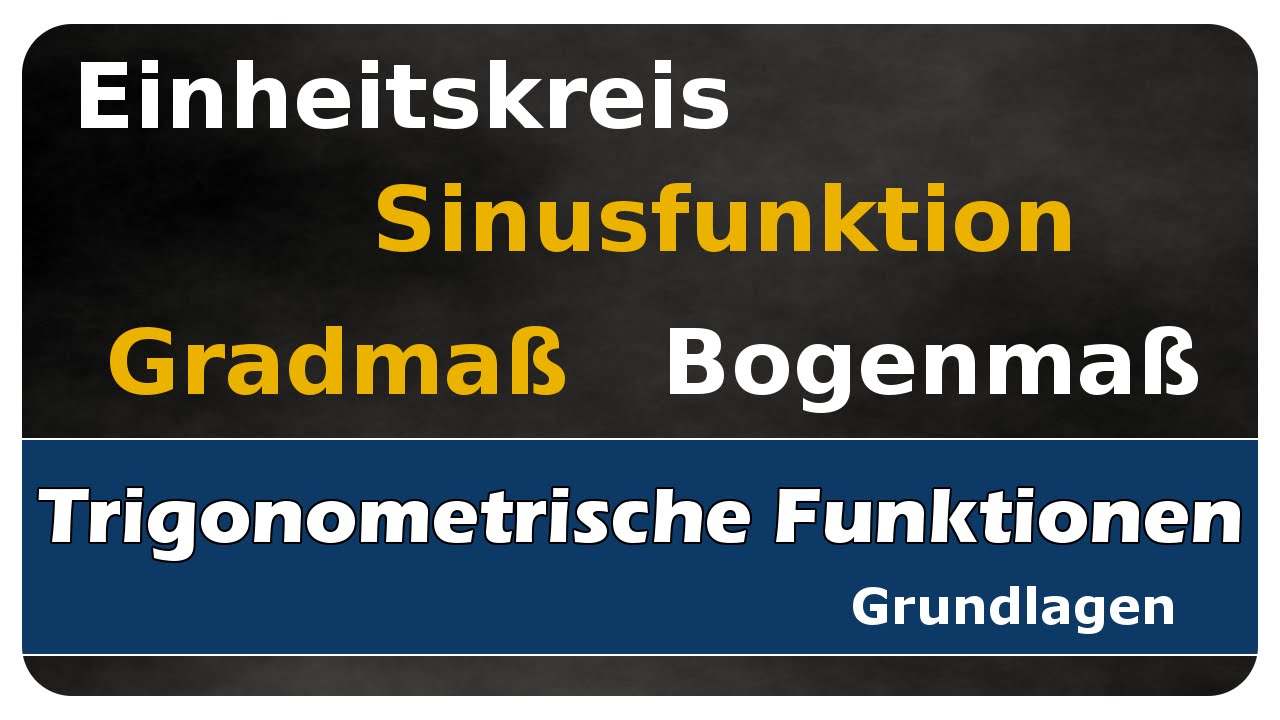 Vorschaubild zum Lernvideo "Let's Learn Sinusfunktion am Einheitskreis"