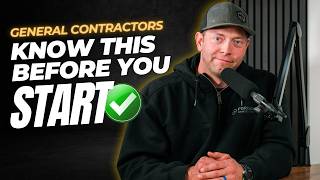 3 Things I Wish I Knew Before Becoming a General Contractor (And why I'm still a GC today)