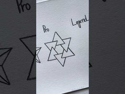 How to draw 3d star #shorts #craft #art #drawing #crafts #satisfying