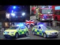 Large Police Convoy + New Emergency Vehicles responding in London