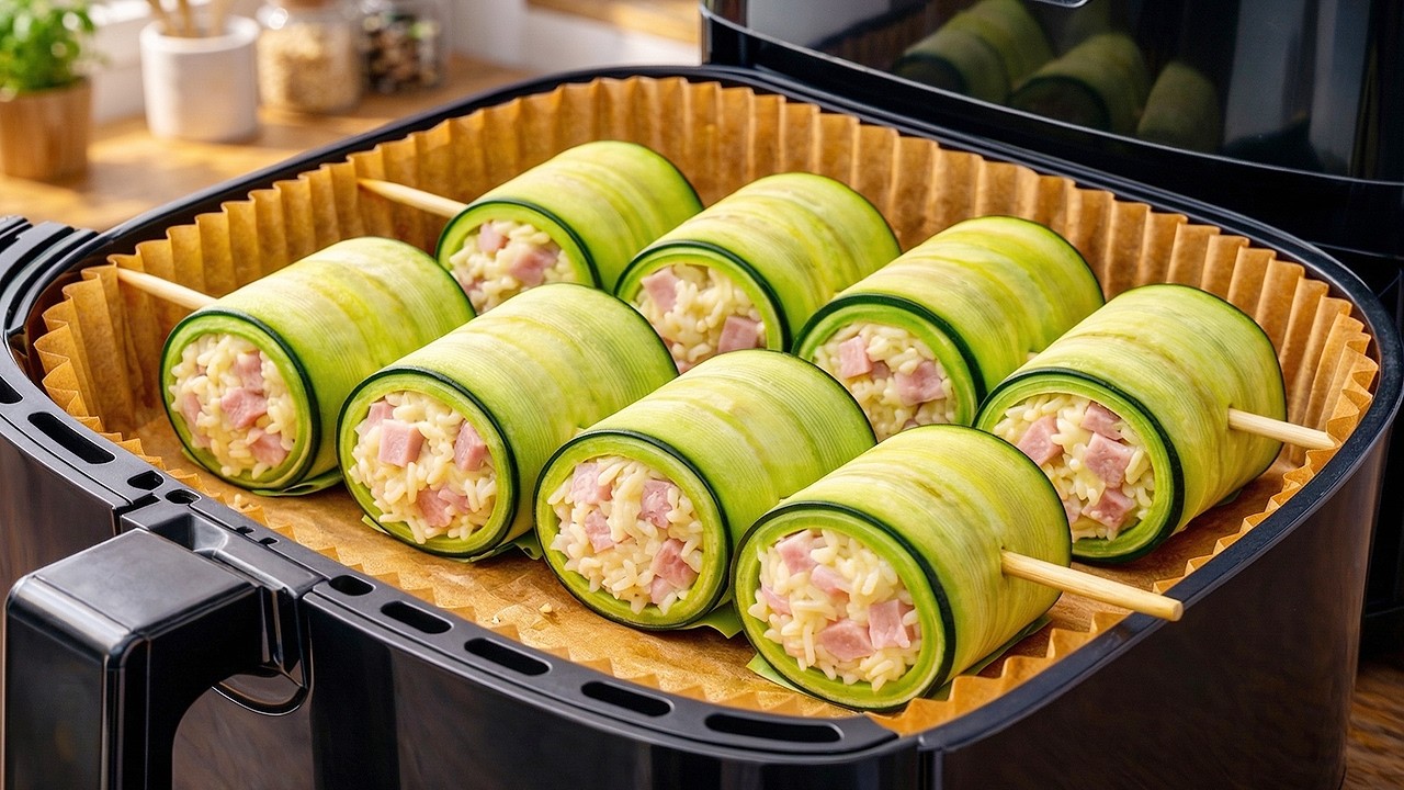 Air fryer recipe! Zucchini that I cook again and again!