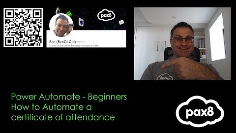Power Automate - Beginner Course - Creating Event Attendance Certificates