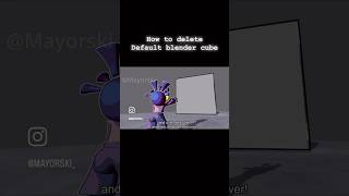 How to delete default cube # #blender3d
How to delete default cube # #blender3d How to delete default cube # #blender3d