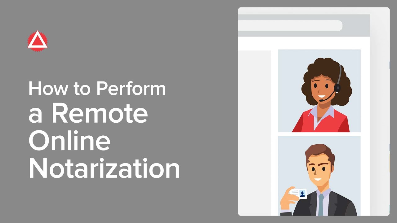 How to Perform a Remote Online Notarization YouTube