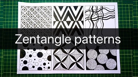 6 Easy Zentangle patterns for beginners |Step by step tutorial |Zendoodle/patterns/abstract/drawings
