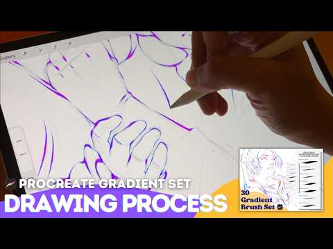 Procreate Line Art Process | Gradient Set for Procreate and CSP