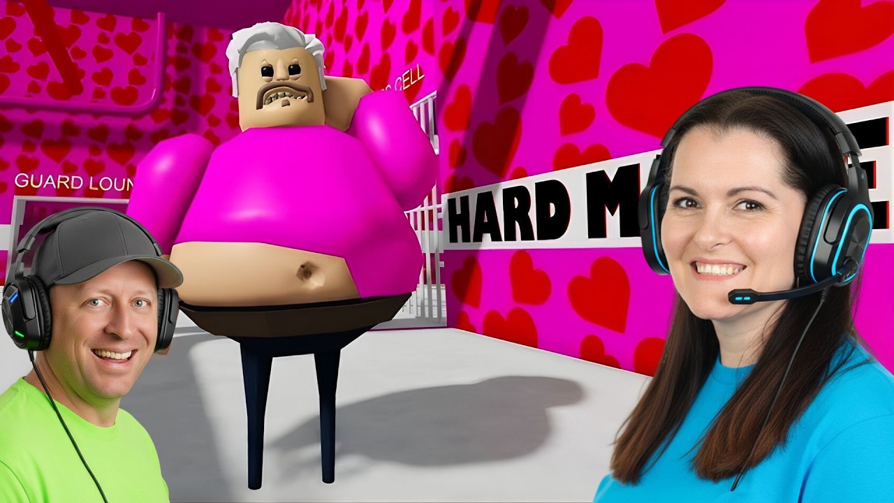 Escape Barry's Obby: Everything is PINK