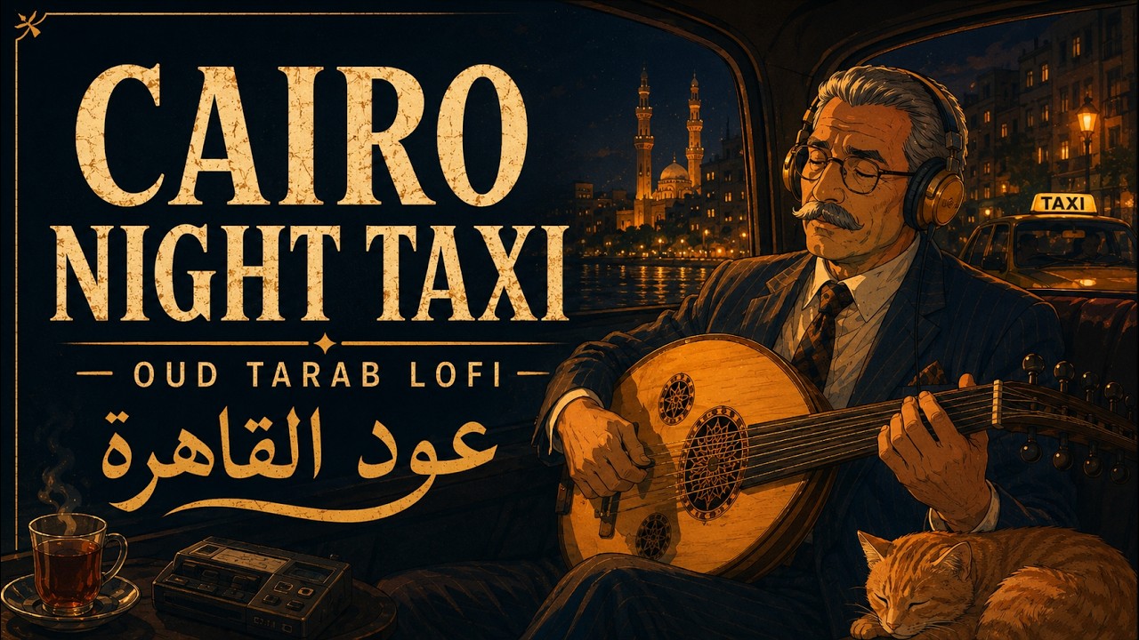 Cairo Night Taxi Oud | 90s Egyptian Tarab LoFi | Deep Focus  | عود تاكسي القاهرة