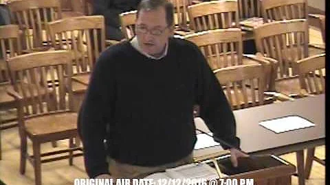 Committee of the Whole & Special City Council Meetings - December 12, 2016 - Geneva, Illinois