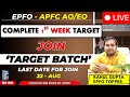 Live  19Aug | "EPFO 2025 Target Batch - Join Before 22 Aug! 💯 | Day-wise Study Plan | APFC AO EO